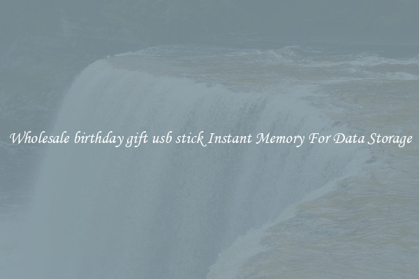 Wholesale birthday gift usb stick Instant Memory For Data Storage