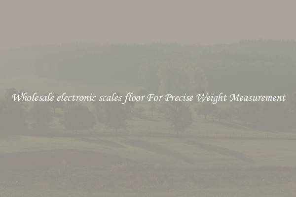 Wholesale electronic scales floor For Precise Weight Measurement