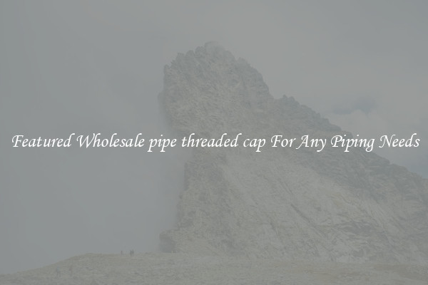 Featured Wholesale pipe threaded cap For Any Piping Needs