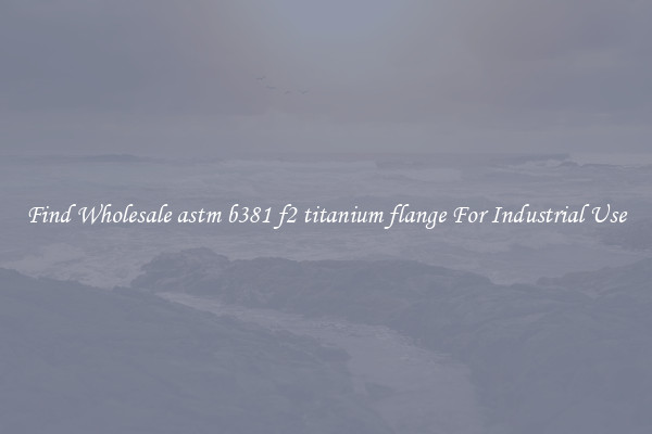 Find Wholesale astm b381 f2 titanium flange For Industrial Use