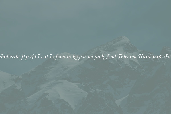 Wholesale ftp rj45 cat5e female keystone jack And Telecom Hardware Parts