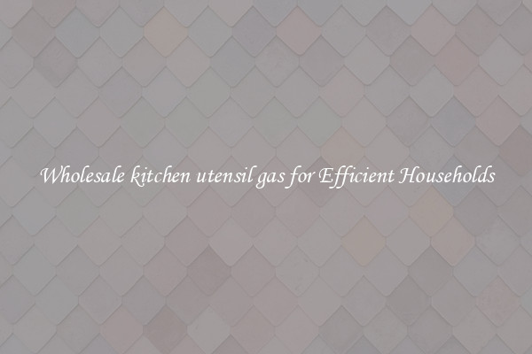 Wholesale kitchen utensil gas for Efficient Households
