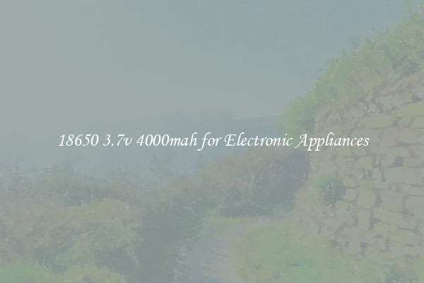 18650 3.7v 4000mah for Electronic Appliances