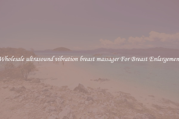 Wholesale ultrasound vibration breast massager For Breast Enlargement