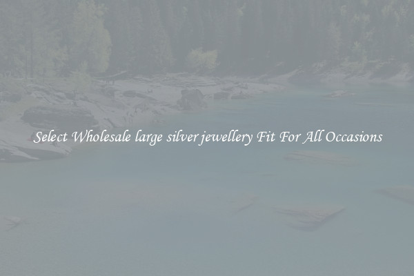 Select Wholesale large silver jewellery Fit For All Occasions