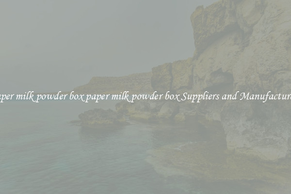 paper milk powder box paper milk powder box Suppliers and Manufacturers