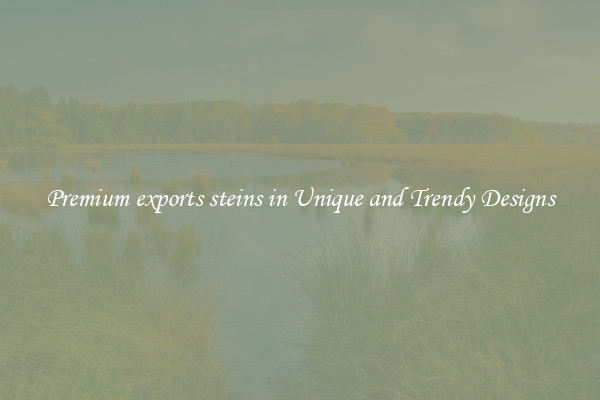 Premium exports steins in Unique and Trendy Designs