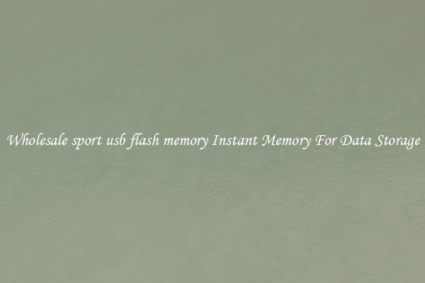 Wholesale sport usb flash memory Instant Memory For Data Storage