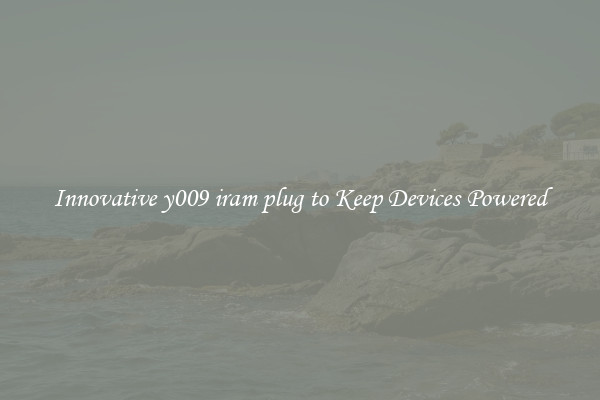 Innovative y009 iram plug to Keep Devices Powered