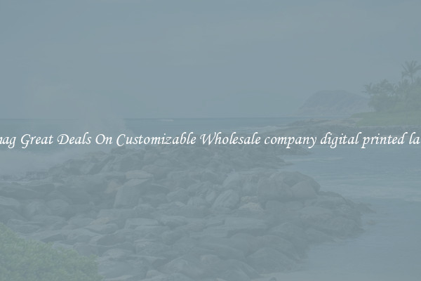 Snag Great Deals On Customizable Wholesale company digital printed label
