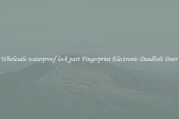 Wholesale waterproof lock part Fingerprint Electronic Deadbolt Door 