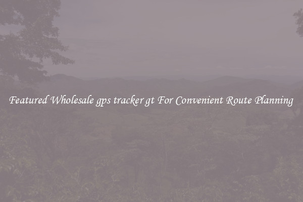 Featured Wholesale gps tracker gt For Convenient Route Planning 